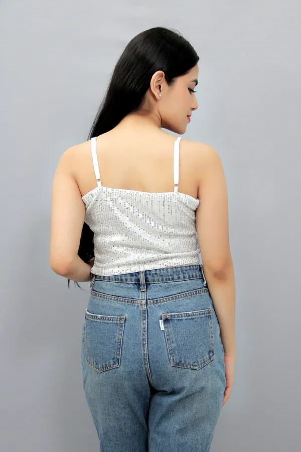 Party_Noodle_Straps_Embellished_Women_Silver_Top