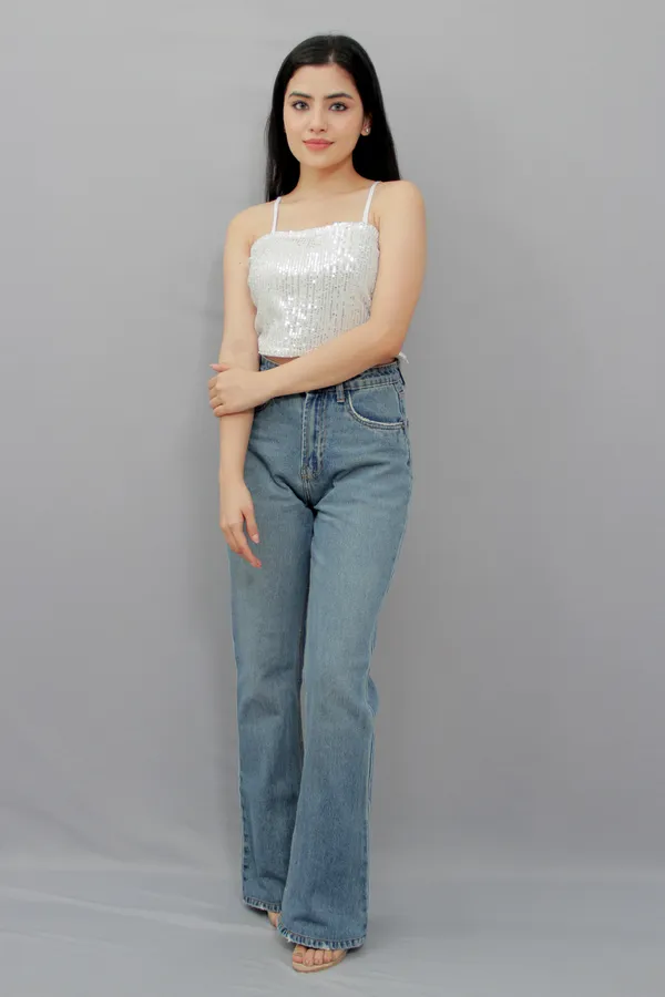 Party_Noodle_Straps_Embellished_Women_Silver_Top