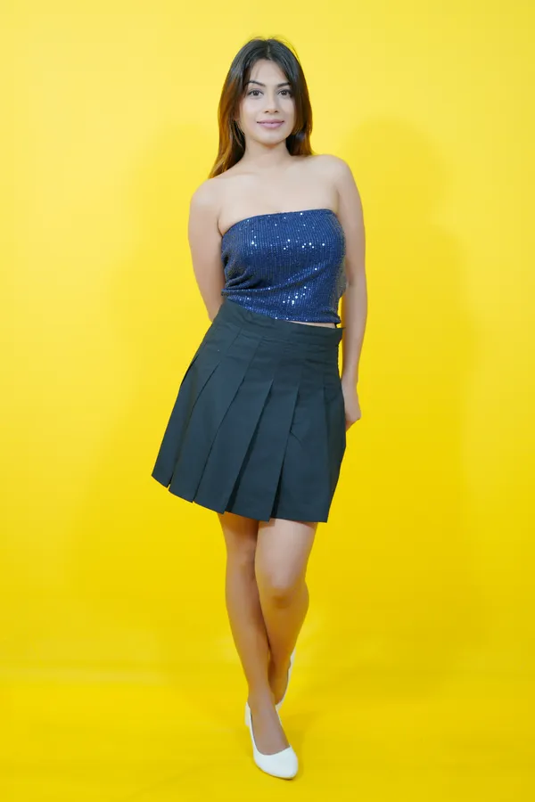 Blue_Party_Embellished_Tops_For_Women