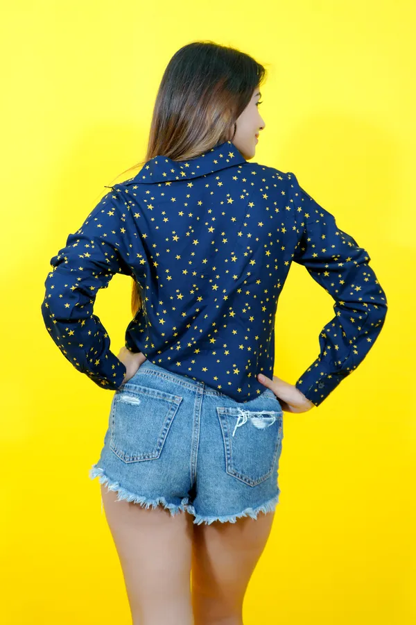 Dark_Blue_&_Yellow_Cotton_Blend_Full_Sleeve_Printed_Crop_Relaxed_Fit_Shirt_For_Women