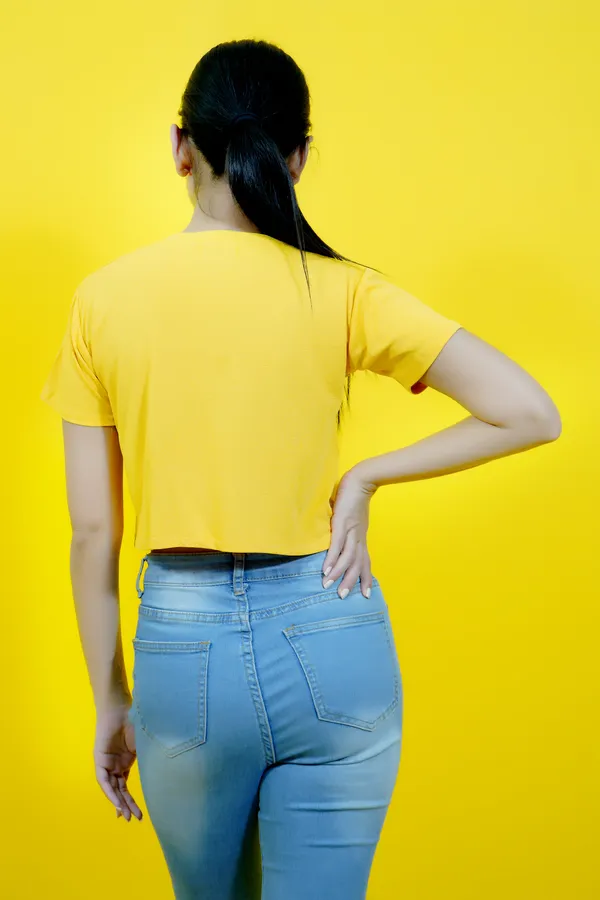 Yellow_Polycotton_Sporty_Short_Sleeve_Round_Neck_Comfort_Fit_Crop_T_Shirt_For_Women