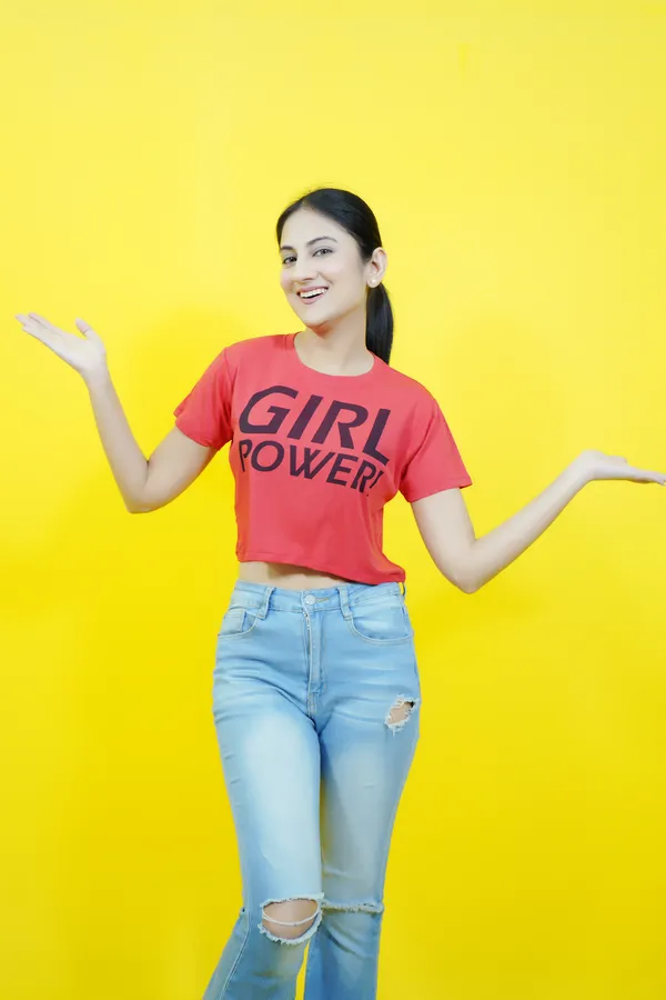 Pink_Polycotton_Sporty_Short_Sleeve_Round_Neck_Comfort_Fit_Crop_T_Shirt_For_Women