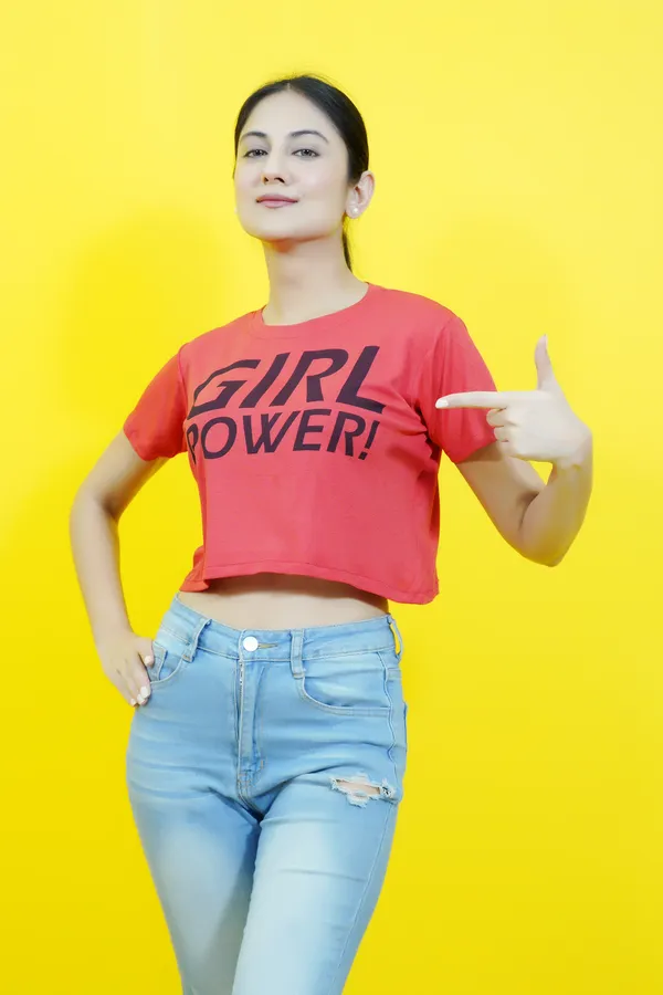 Pink_Polycotton_Sporty_Short_Sleeve_Round_Neck_Comfort_Fit_Crop_T_Shirt_For_Women