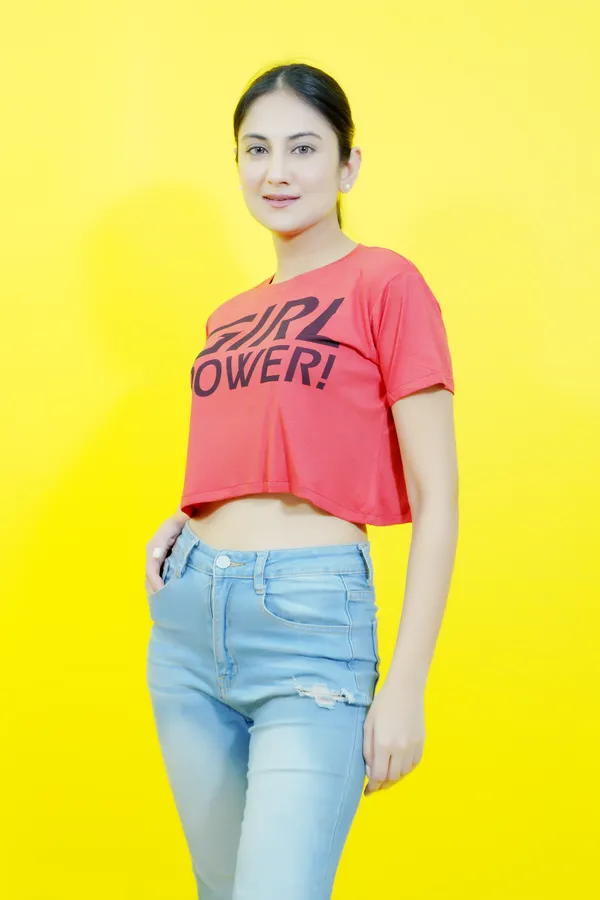 Pink_Polycotton_Sporty_Short_Sleeve_Round_Neck_Comfort_Fit_Crop_T_Shirt_For_Women