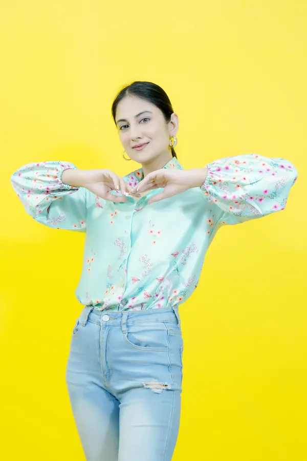 Light_Green_Satin_Full_Sleeve_Floral_Print_Hip_Length_Relaxed_Fit_Shirt_For_Women