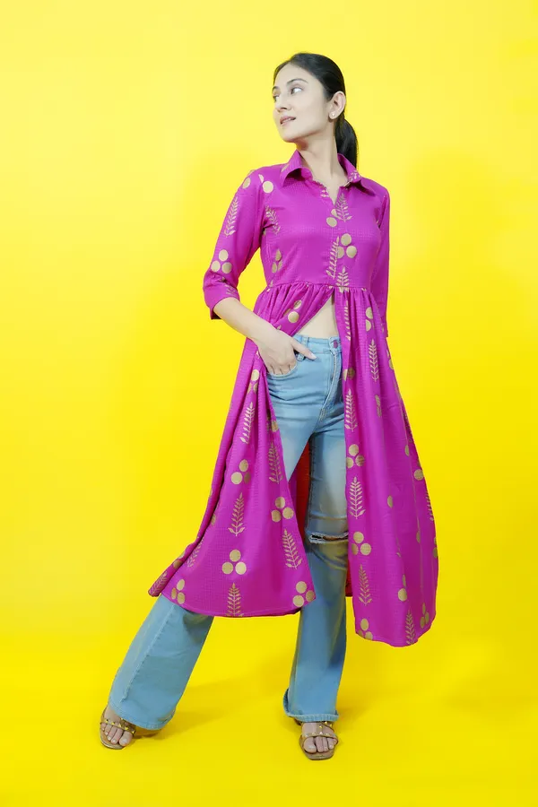 Pink_Casual_Printed_Tops_For_Women