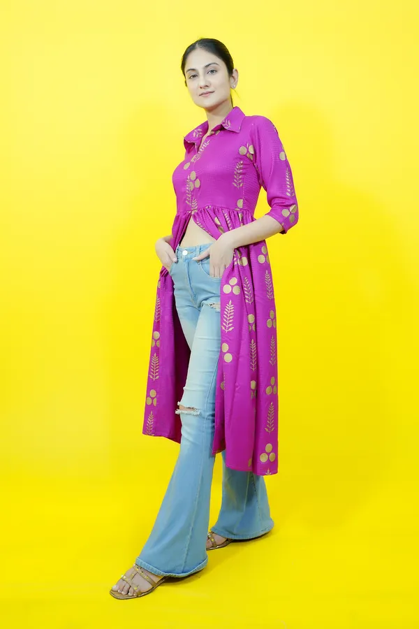 Pink_Casual_Printed_Tops_For_Women