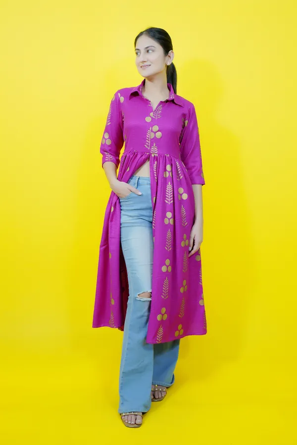 Pink_Casual_Printed_Tops_For_Women