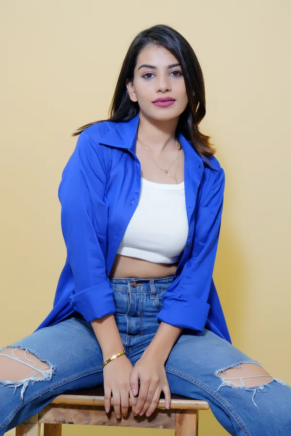 Blue_Cotton_Blend_Full_Sleeve_Solid_Hip_Length_Relaxed_Fit_Shirt_For_Women