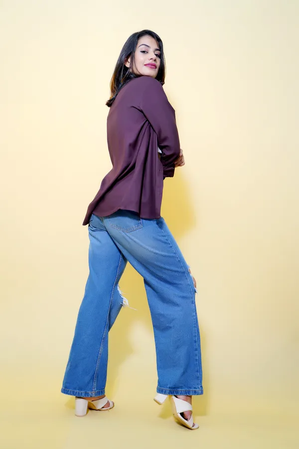 Purple_Cotton_Blend_Full_Sleeve_Solid_Hip_Length_Relaxed_Fit_Shirt_For_Women