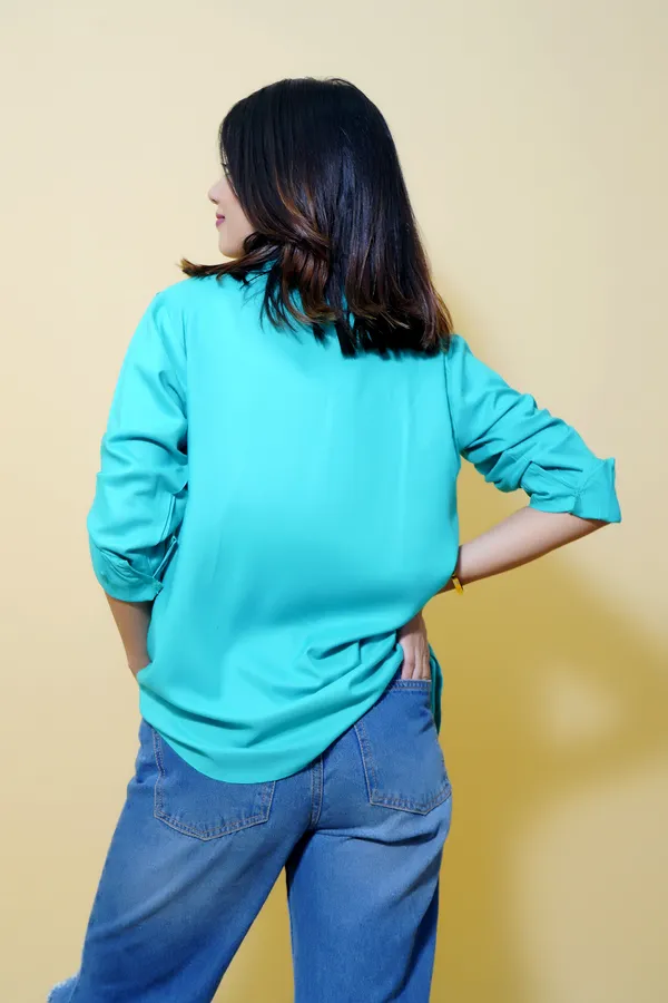 Green_Cotton_Blend_Full_Sleeve_Solid_Hip_Length_Relaxed_Fit_Shirt_For_Women