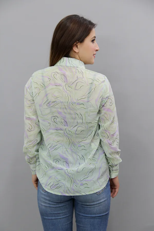 Green_Georgette_Full_Sleeve_Printed_Hip_Length_Regular_Fit_Shirt_For_Women