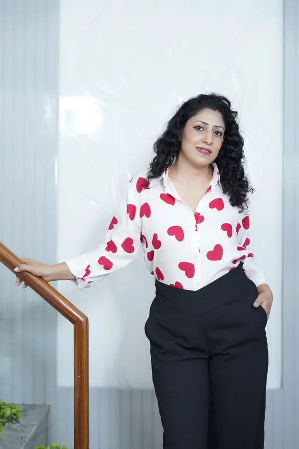 White_Rayon_Women_Summer_Shirt_With_Printed_Red_Hearts