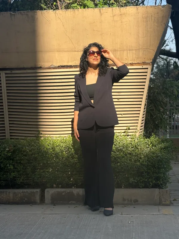 Black_Imported_Lycra_Regular_Fit_Blazer_&_Pant_Set_For_Women_&_Girls