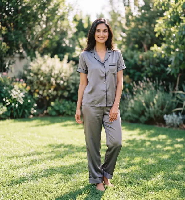 Grey_Satin_Night_Suit_-_Half_Sleeves
