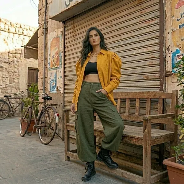 Mustard_Cotton_Oversized_Shirt_with_Puff_Sleeves