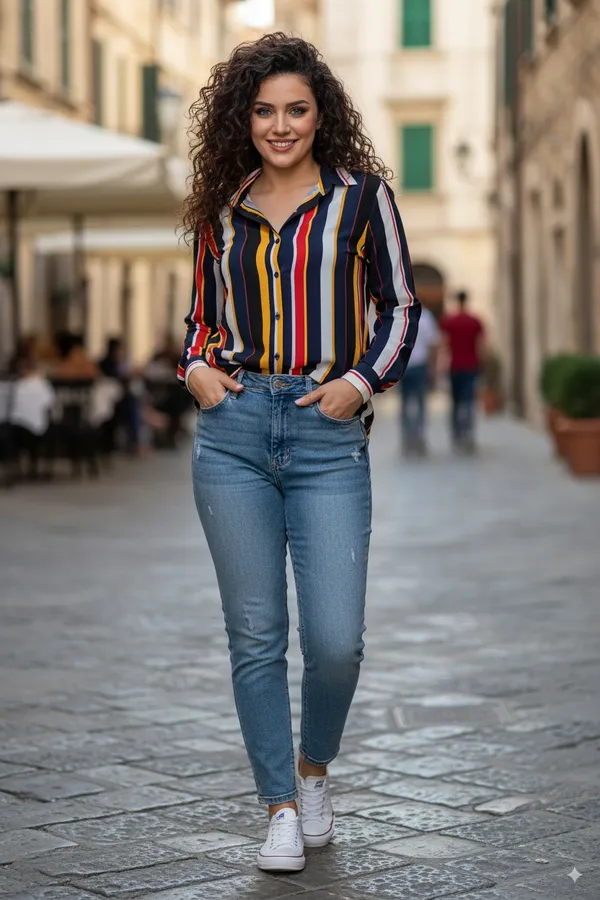 Multicolor_Cotton_Blend_Full_Sleeve_Striped_Hip_Length_Regular_Fit_Shirt_For_Women
