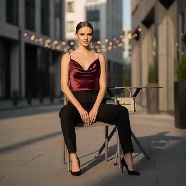Wine_Satin_Noodle_Strap_Cowl_Neck_Top