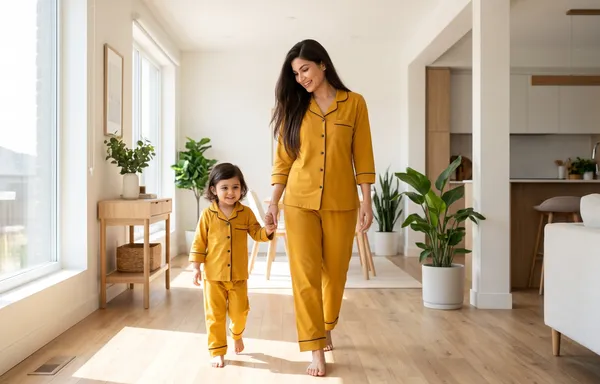 Mustard_Color_Mom_and_Kid_Twinning_Night_Suit_Sets_-_Pack_of_2