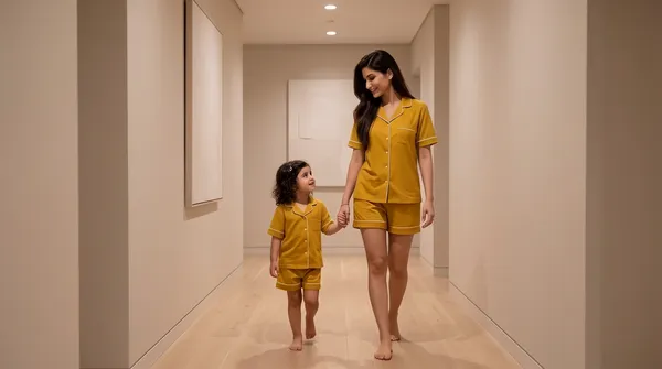 Mustard_Color_Mom_and_Kid_Twinning_Night_Suit_Sets_-_Pack_of_2