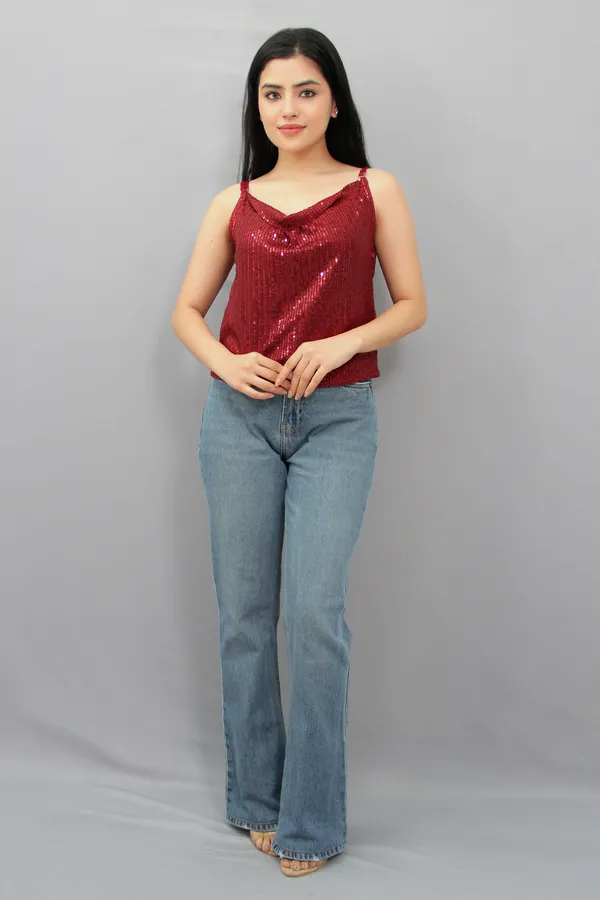 Maroon_Party_Embellished_Maroon_Top_Tops_For_Women
