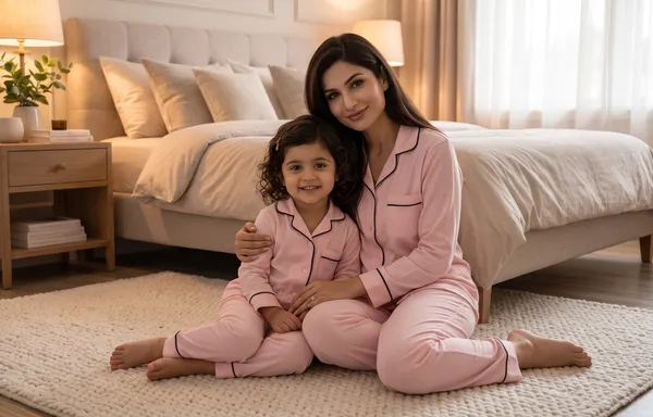 Pink_Color_Mom_and_Kid_Twinning_Night_Suit_Sets_-_Pack_of_2