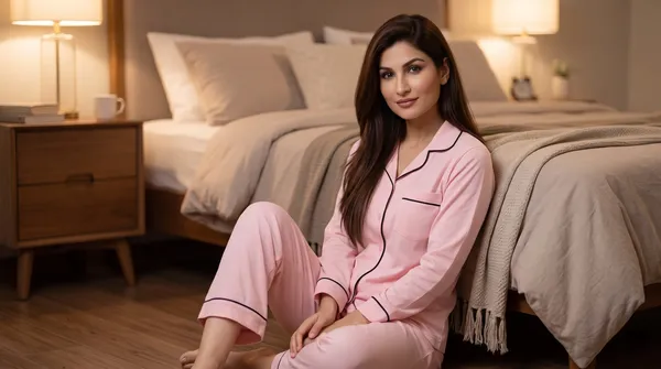 Pink_Night_Suit_-_Full_Sleeves_-_Black_Piping