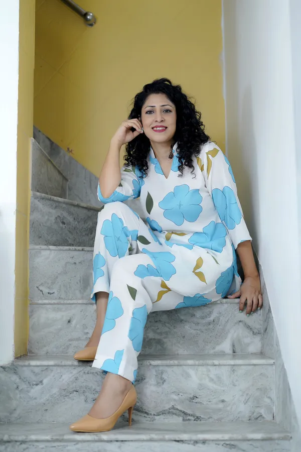 White_&_Blue_Floral_Print_Co-Ord_Set_For_Women