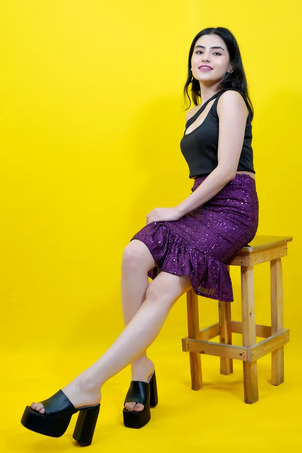 Purple_Embellished_Net_Tube_Above_Knee__Regular_Skirt_For_Women