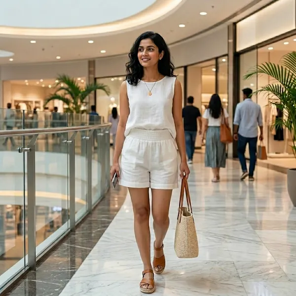 Solid_White_Top_and_Shorts_Co-ord_Set