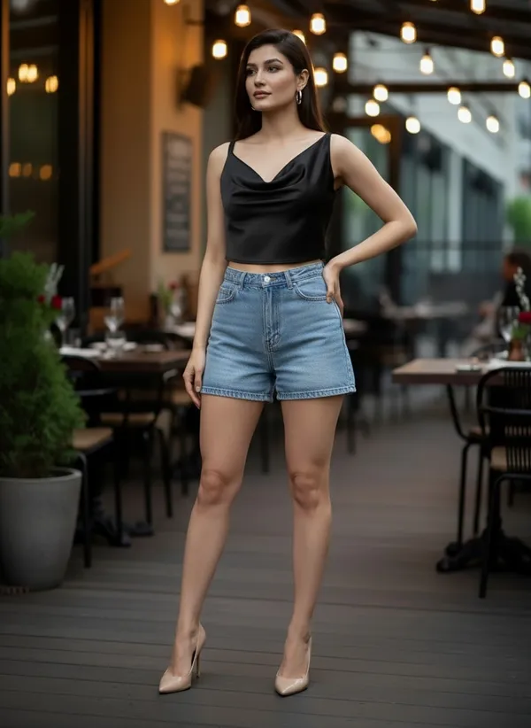 Black_Satin_Crop_Cowl_Neck_Top