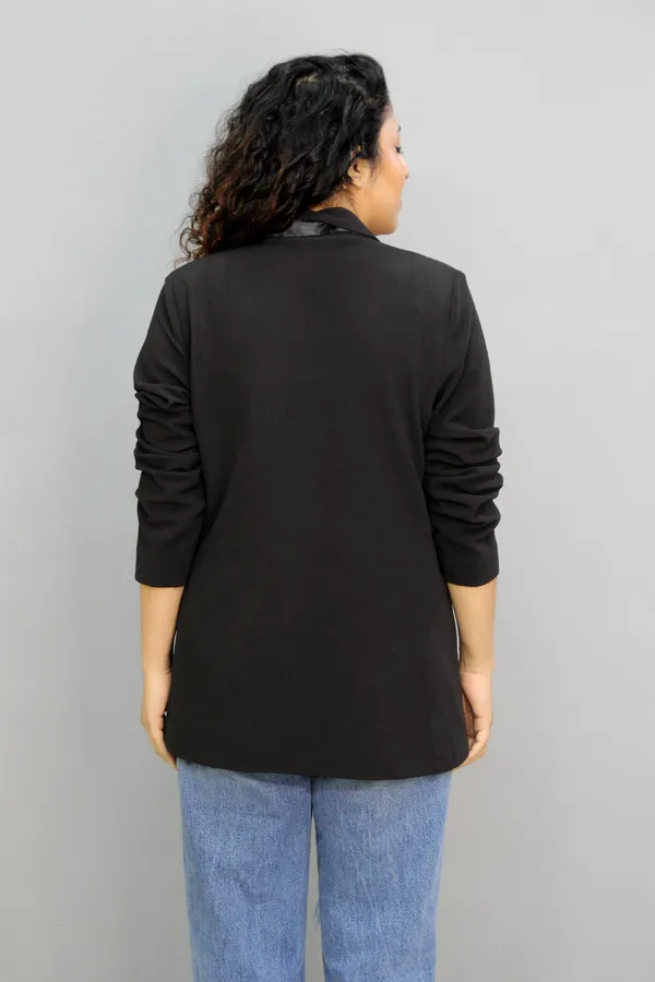 Black_Lycra_Blend_Solid_Relaxed_Fit_Long_Sleeves_Single_Breasted_Blazer_For_Women_&_Girls