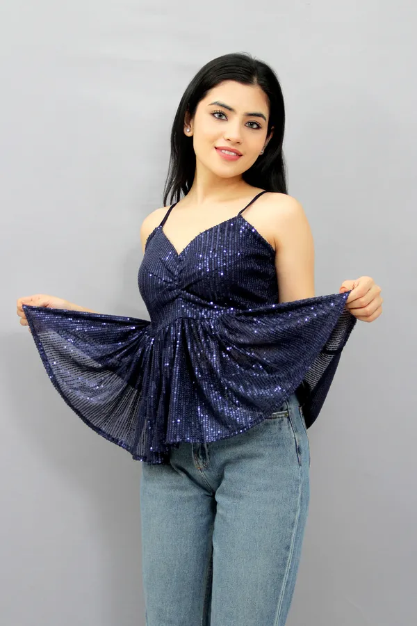 Party_Noodle_Straps_Embellished_Women_Dark_Blue_Top