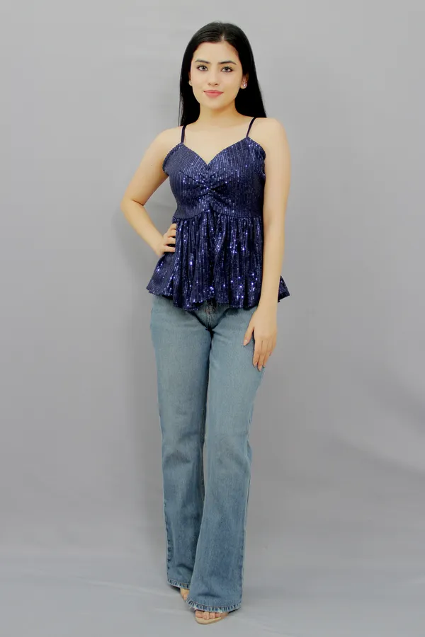 Party_Noodle_Straps_Embellished_Women_Dark_Blue_Top