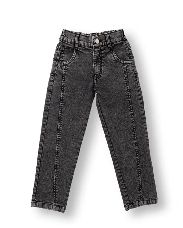 Grey_Solid_Twill_Casual_Jeans_For_Girls