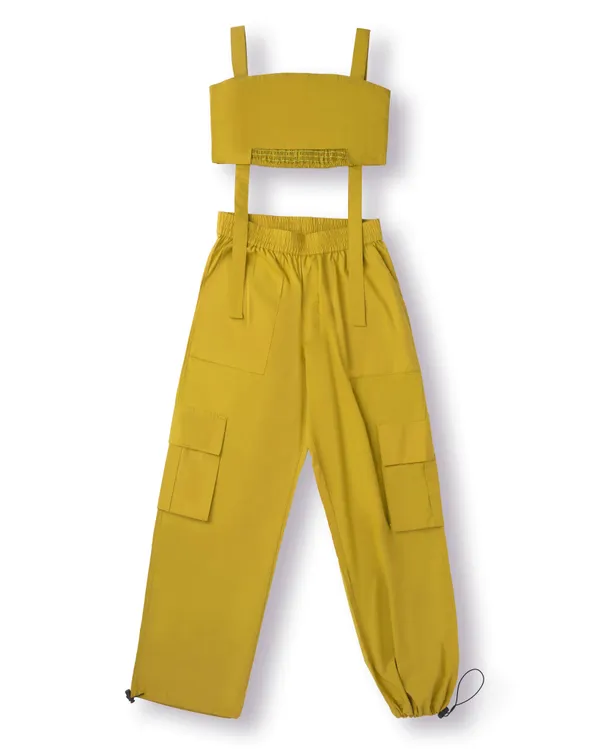 Lemon_Green_Solid_Poplin_Casual_Co-ord_Set_For_Girls