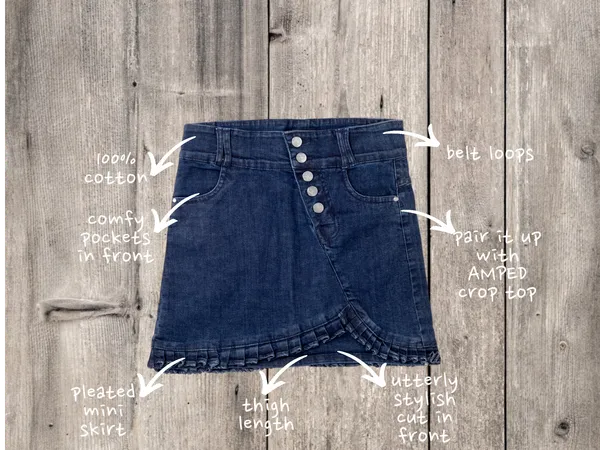 Blue_Solid_Twill_Casual_Skirt_For_Girls