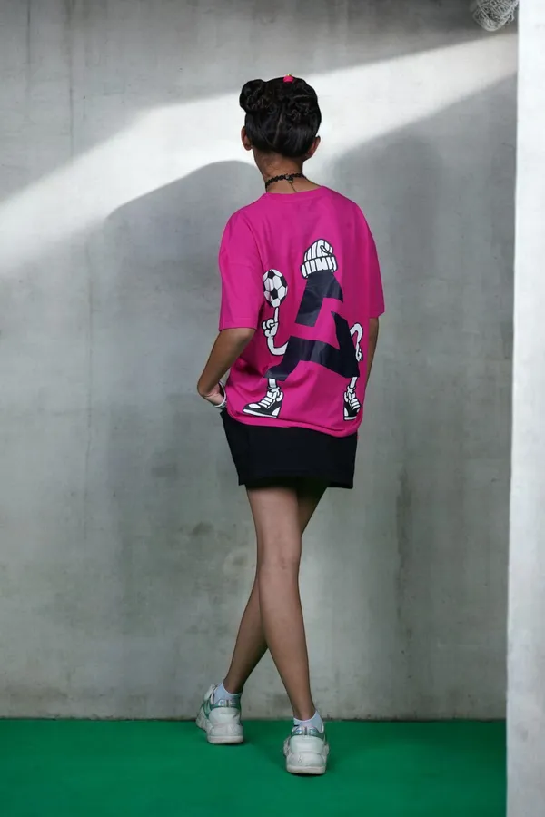 Pink_Solid_Cotton_Jersay_Casual_T-Shirt_For_Girls