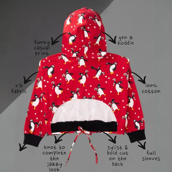 Red_Printed_Rib_Casual_Top_For_Girls