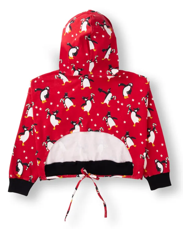 Red_Printed_Rib_Casual_Top_For_Girls
