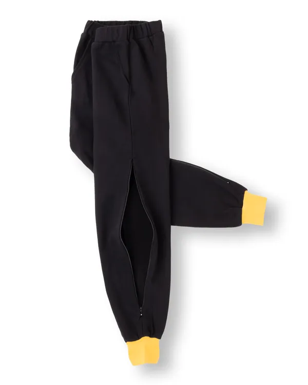 Yellow_Solid_Cotton_Terry_Casual_Top_With_Pant_For_Girls