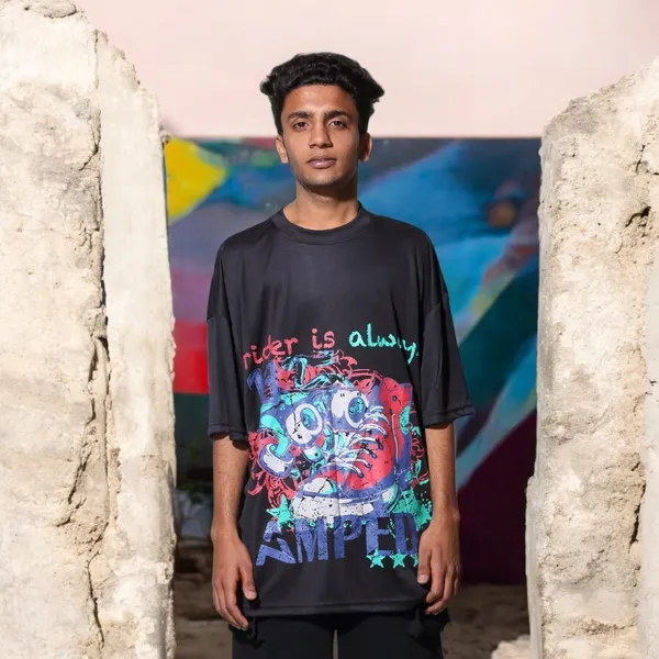 Black_Solid_Polyester_Casual_T-Shirt_For_Boys