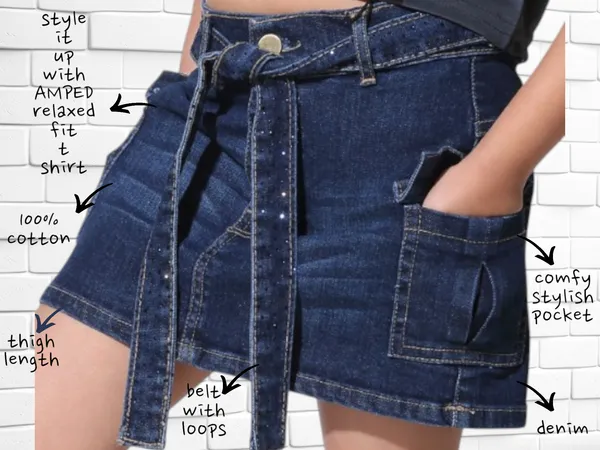 Blue_Solid_Twill_Casual_Skirt_For_Girls