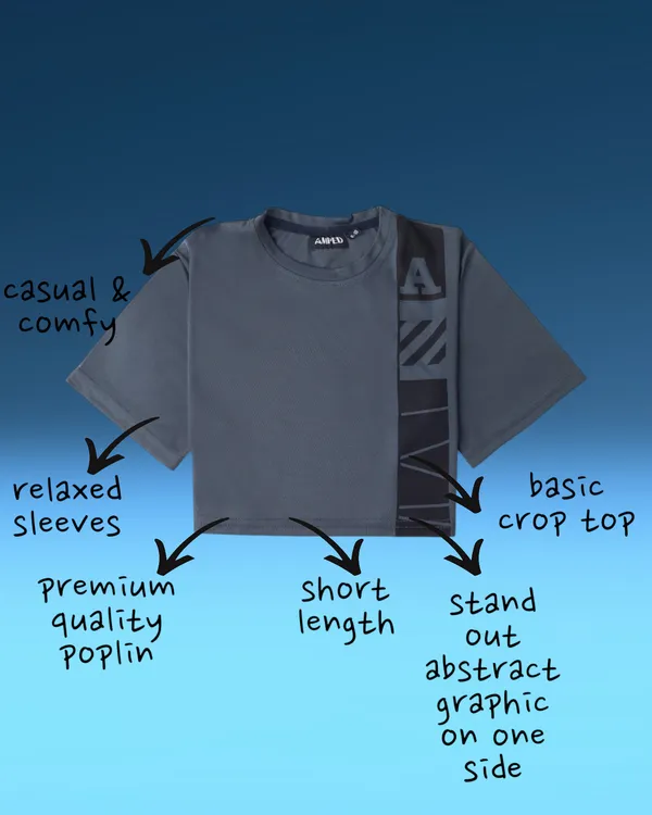 Grey_Solid_Poly-Matty_Casual_T-Shirt_For_Girls