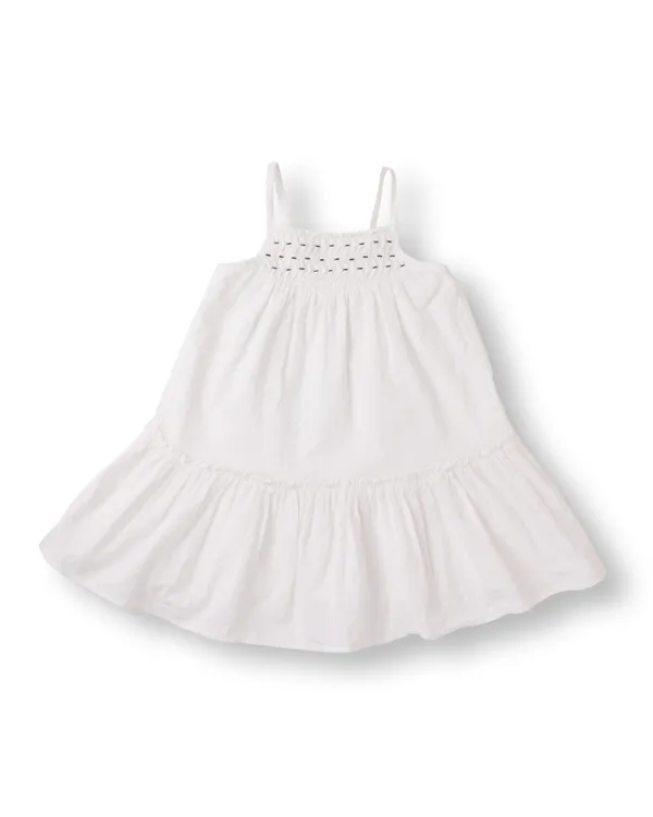 White_Textured_Cotton_Casual_Dress_For_Girls