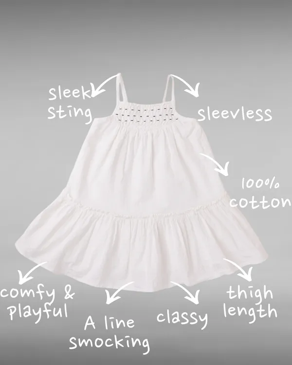 White_Textured_Cotton_Casual_Dress_For_Girls
