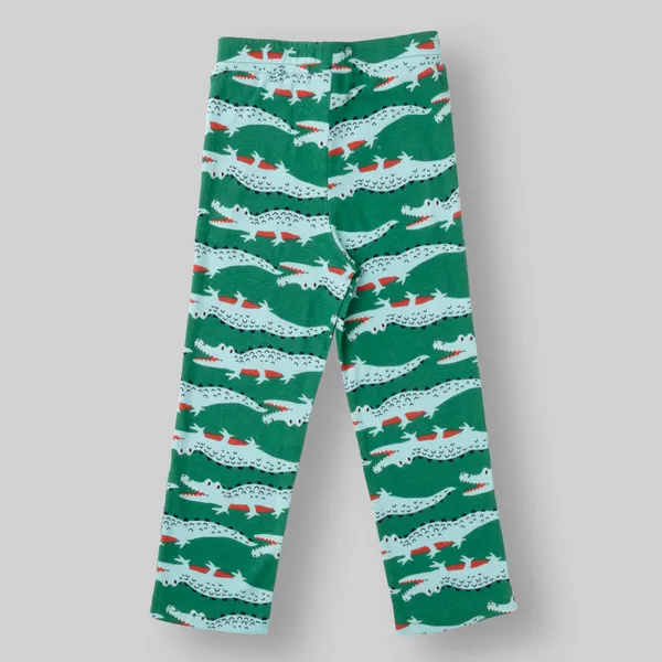 Green_Printed_Rib_Casual_Night-Suit_For_Unisex
