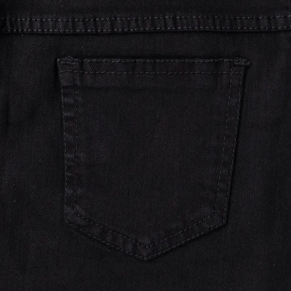 Black_Solid_Twill_Casual_Skirt_For_Girls