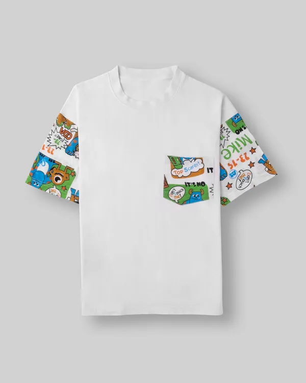 White_Printed_Cotton_Jersey_Casual_T-Shirt_For_Boys