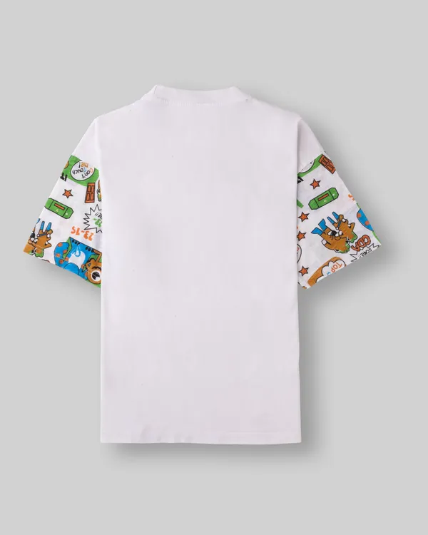 White_Printed_Cotton_Jersey_Casual_T-Shirt_For_Boys